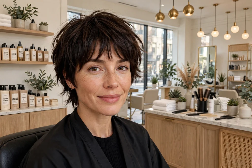 Short Shag with Bangs: 15 Chic Ideas to Try 9 Short Shag with Bangs: 15 Chic Ideas to Try