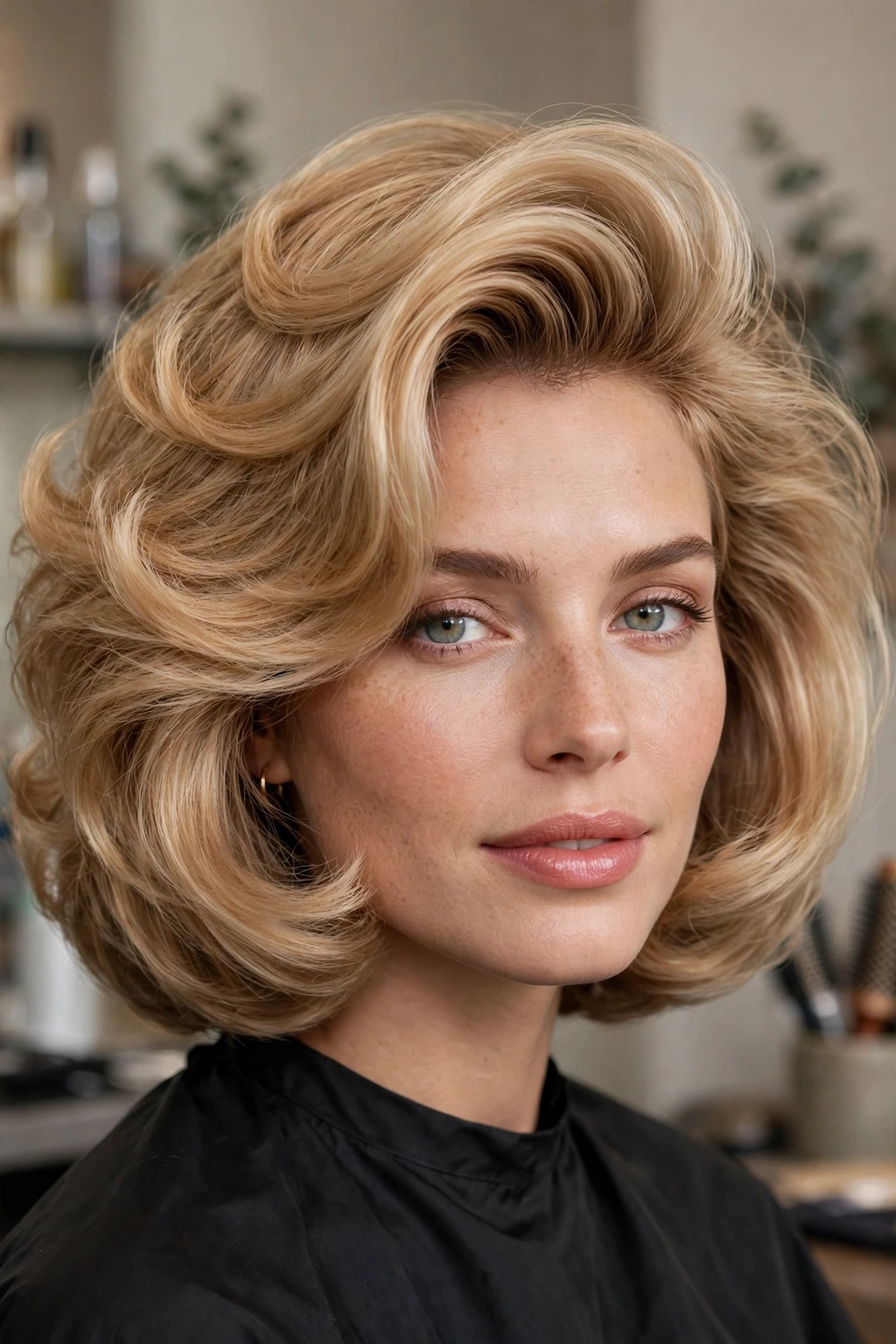 90s Blowout: 15 Chic Ideas to Try 11 9. Soft Blonde Bob Blowout