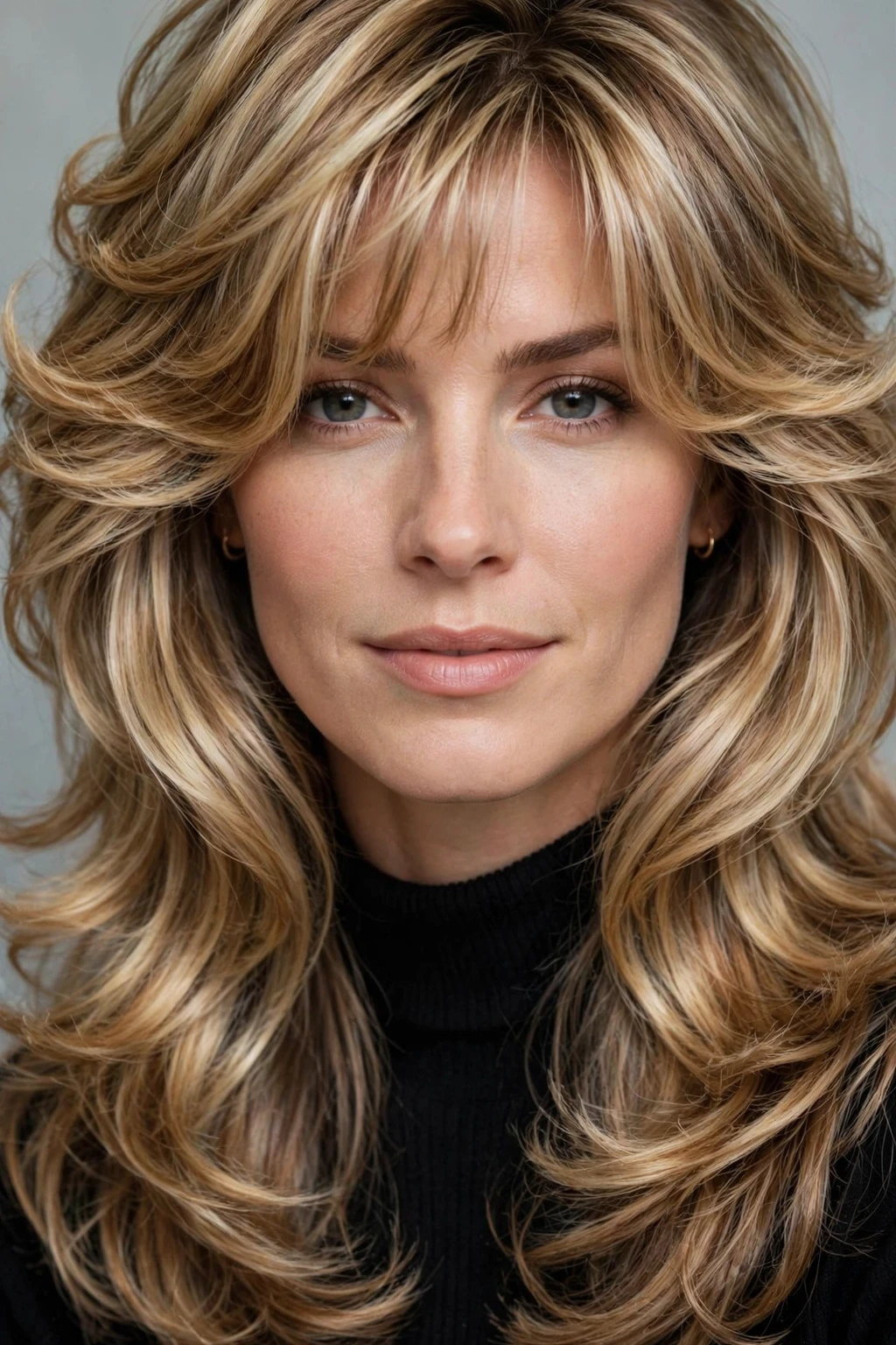 90s Blowout: 15 Chic Ideas to Try 15 13. Layered Blowout with Face-Framing Layers and Bangs