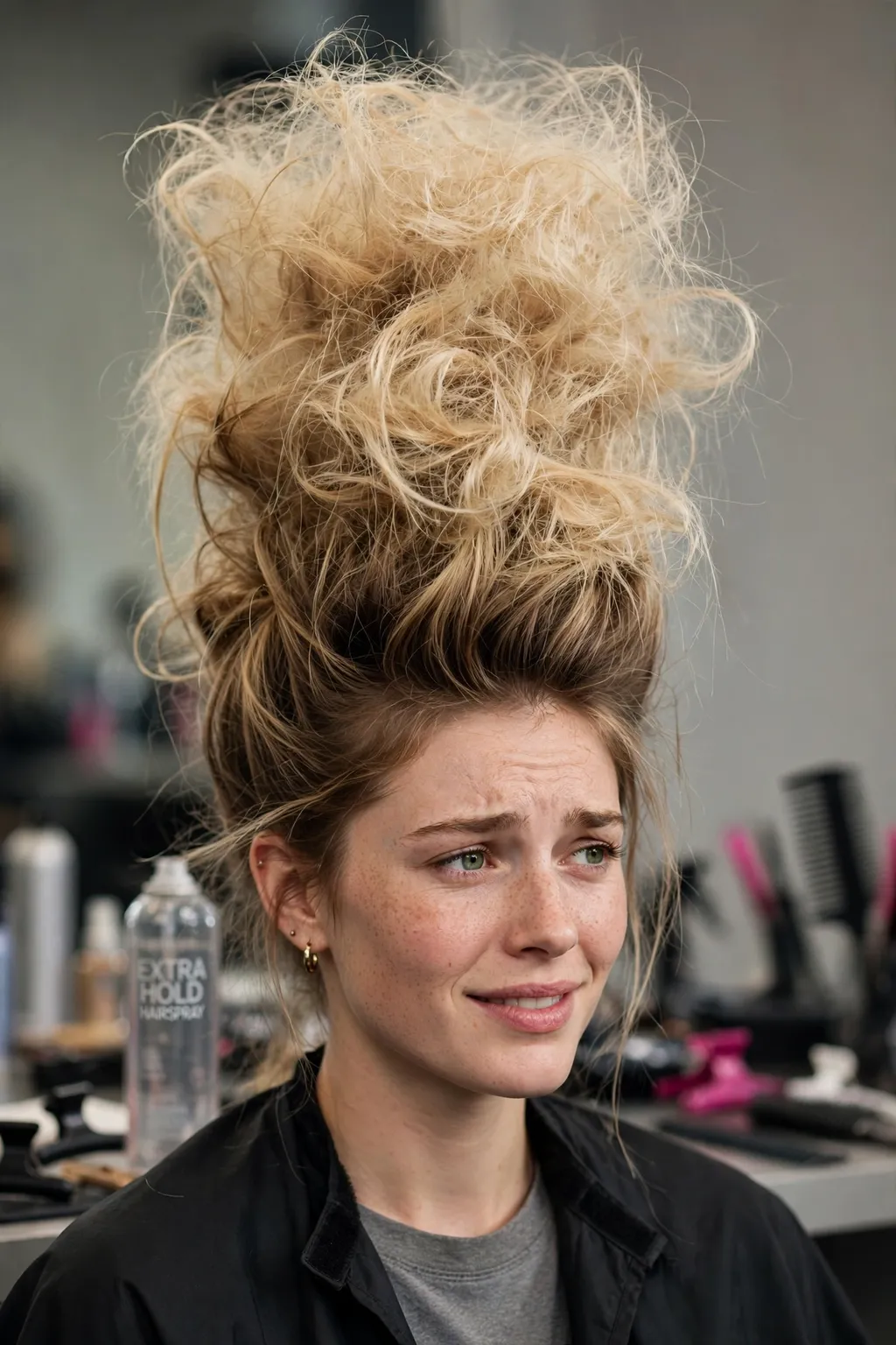 Worst Celebrity Hairstyles: 50 Looks to Avoid 10 8. The Towering Teased Crown