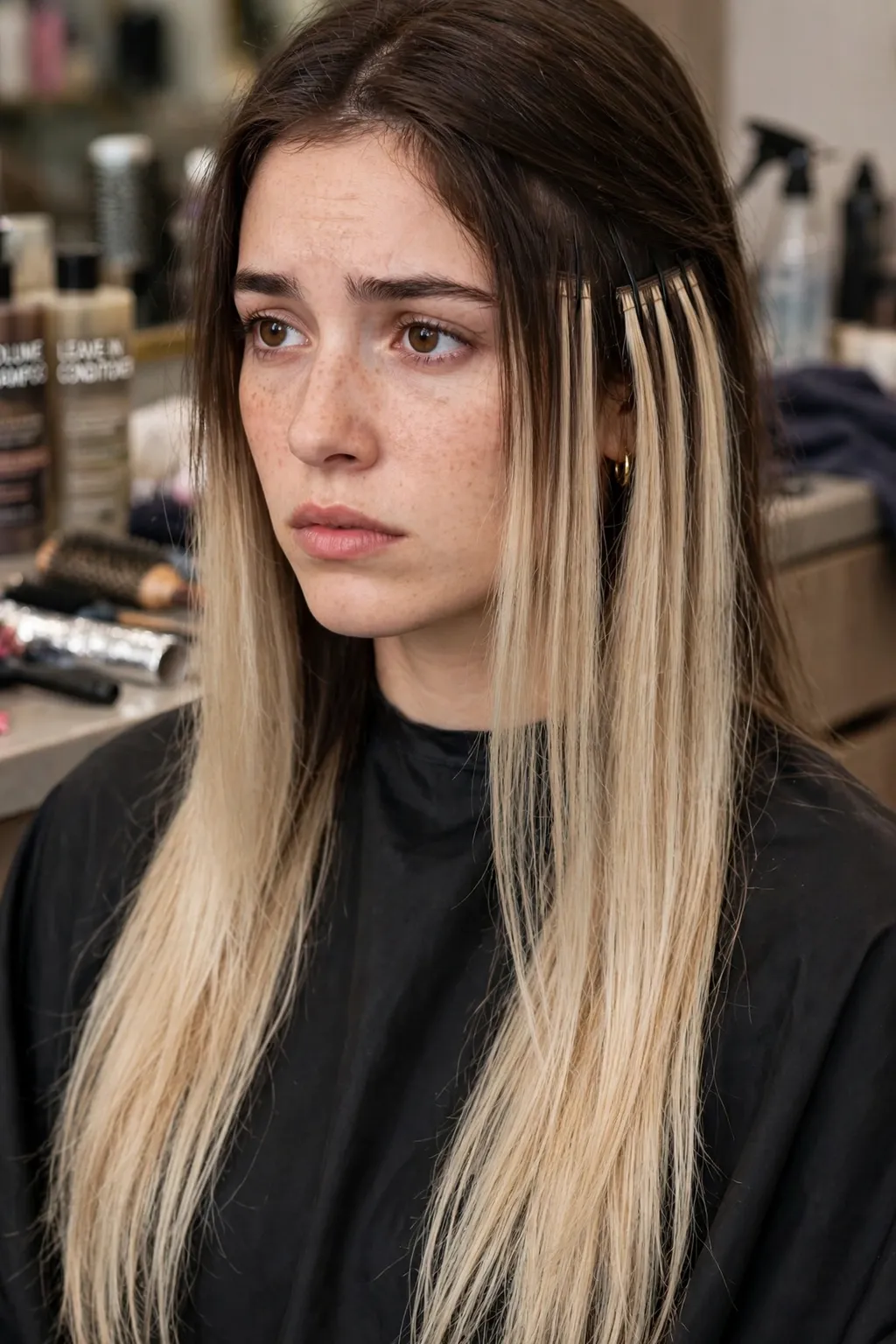 Worst Celebrity Hairstyles: 50 Looks to Avoid 36 34. The Mismatched Extension Shade