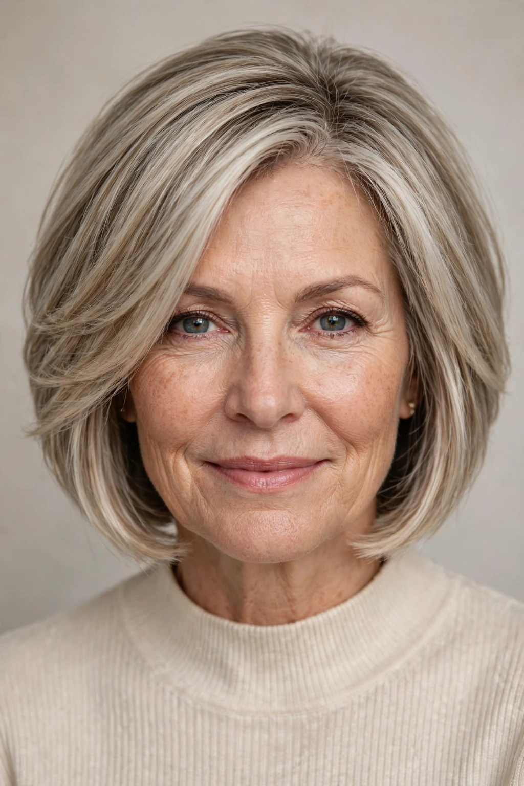 Short Hairstyles for Women Over 50: 25 Chic Ideas to Try 6 4. Ash Blonde Layered Bob