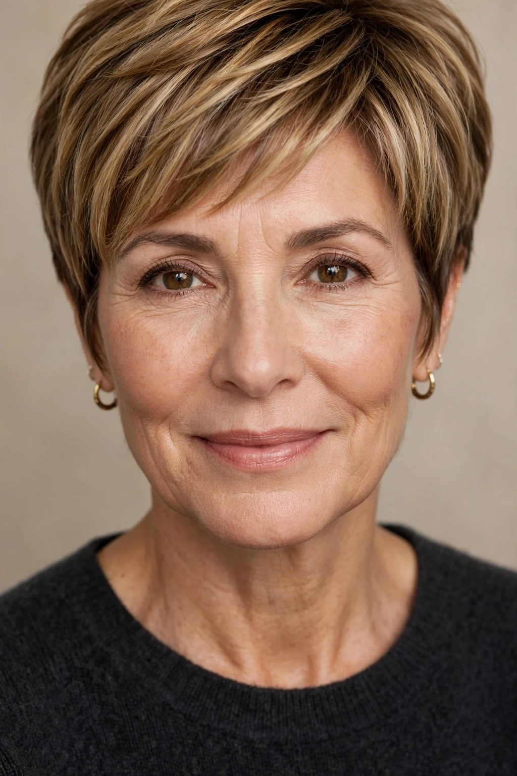 Short Hairstyles for Women Over 50: 25 Chic Ideas to Try 8 6. Bronde Layered Pixie