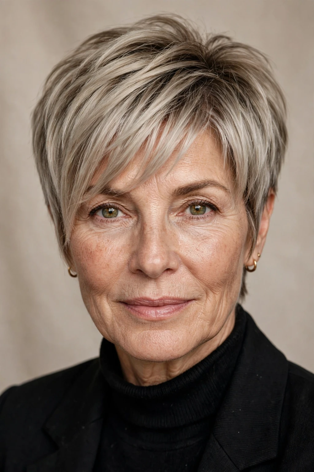Short Hairstyles for Women Over 50: 25 Chic Ideas to Try 11 9. Ash Blonde Outgrown Pixie with Bangs