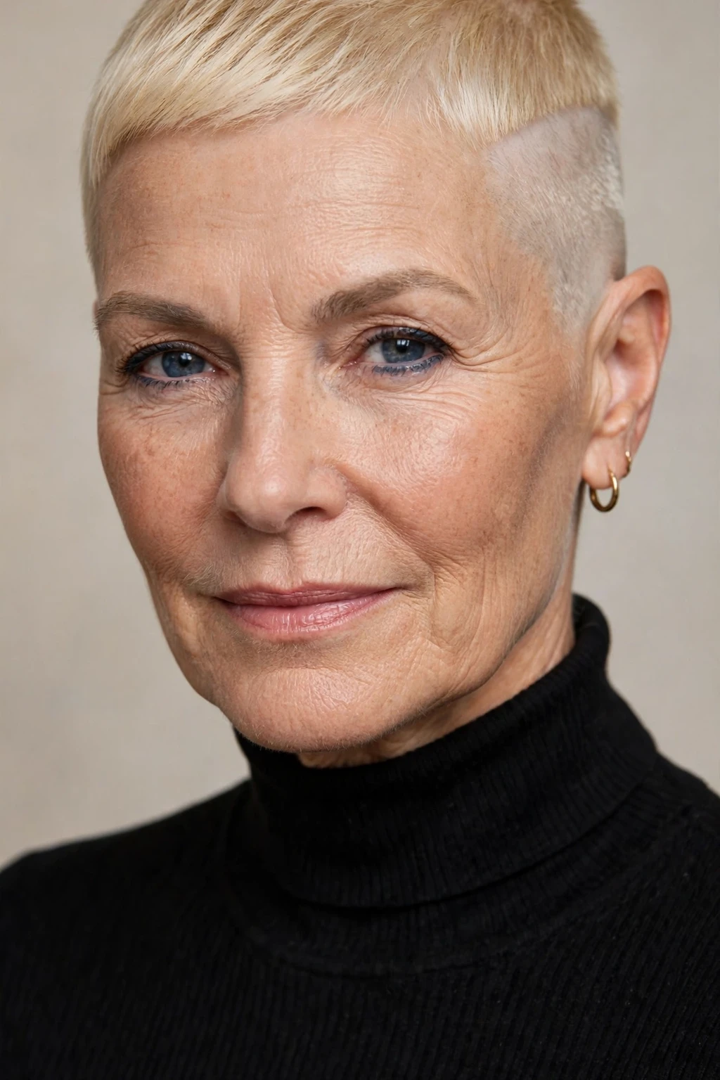 Short Hairstyles for Women Over 50: 25 Chic Ideas to Try 13 11. Blonde Side-Shaved Buzz Cut
