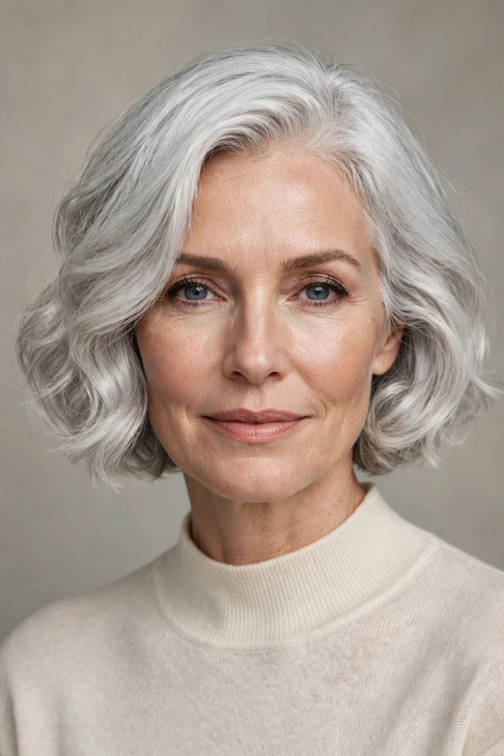 Short Hairstyles for Women Over 50: 25 Chic Ideas to Try 19 17. Short Wavy Bob on Silver Hair