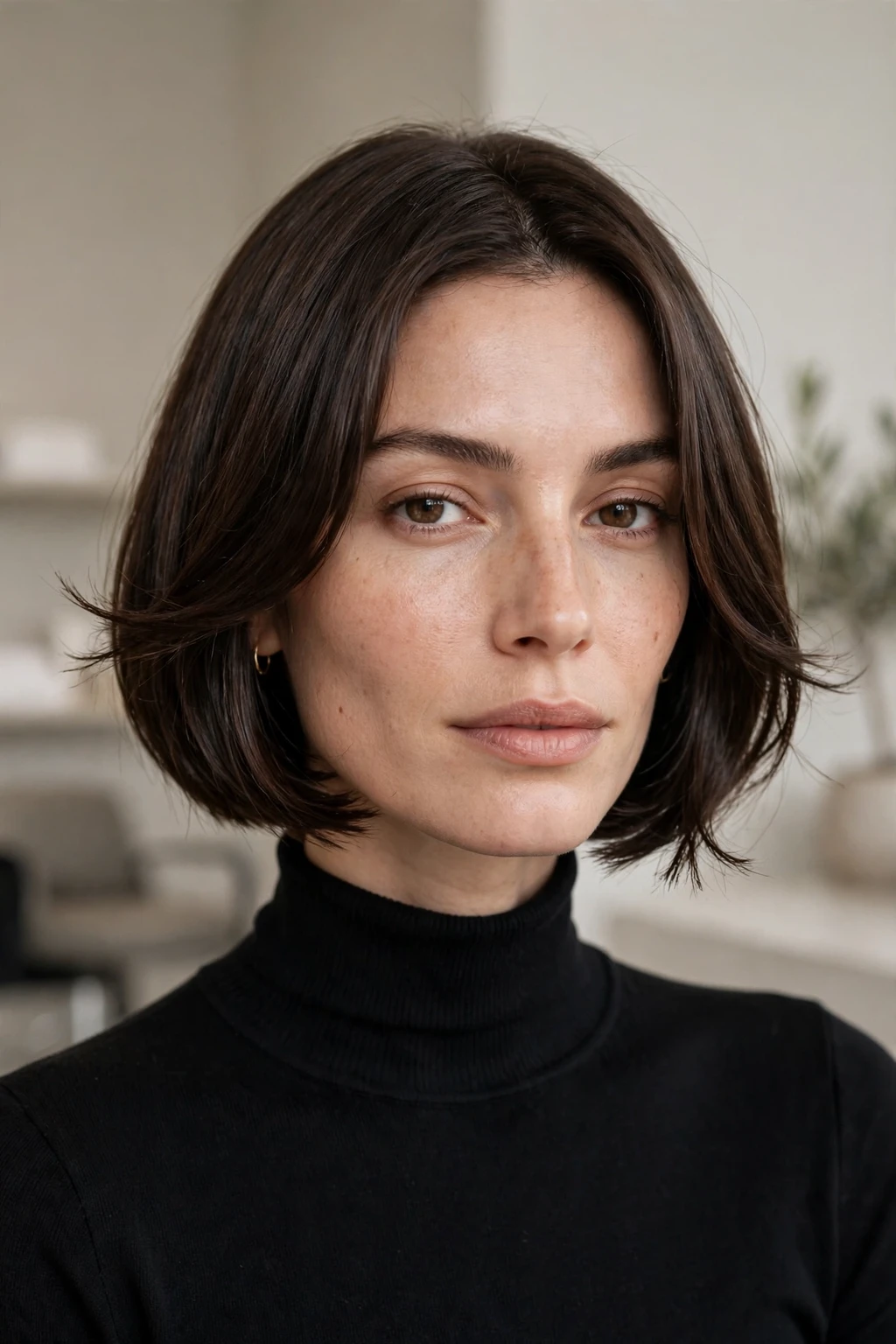 Jaw-Length Razor-Cut French Bob