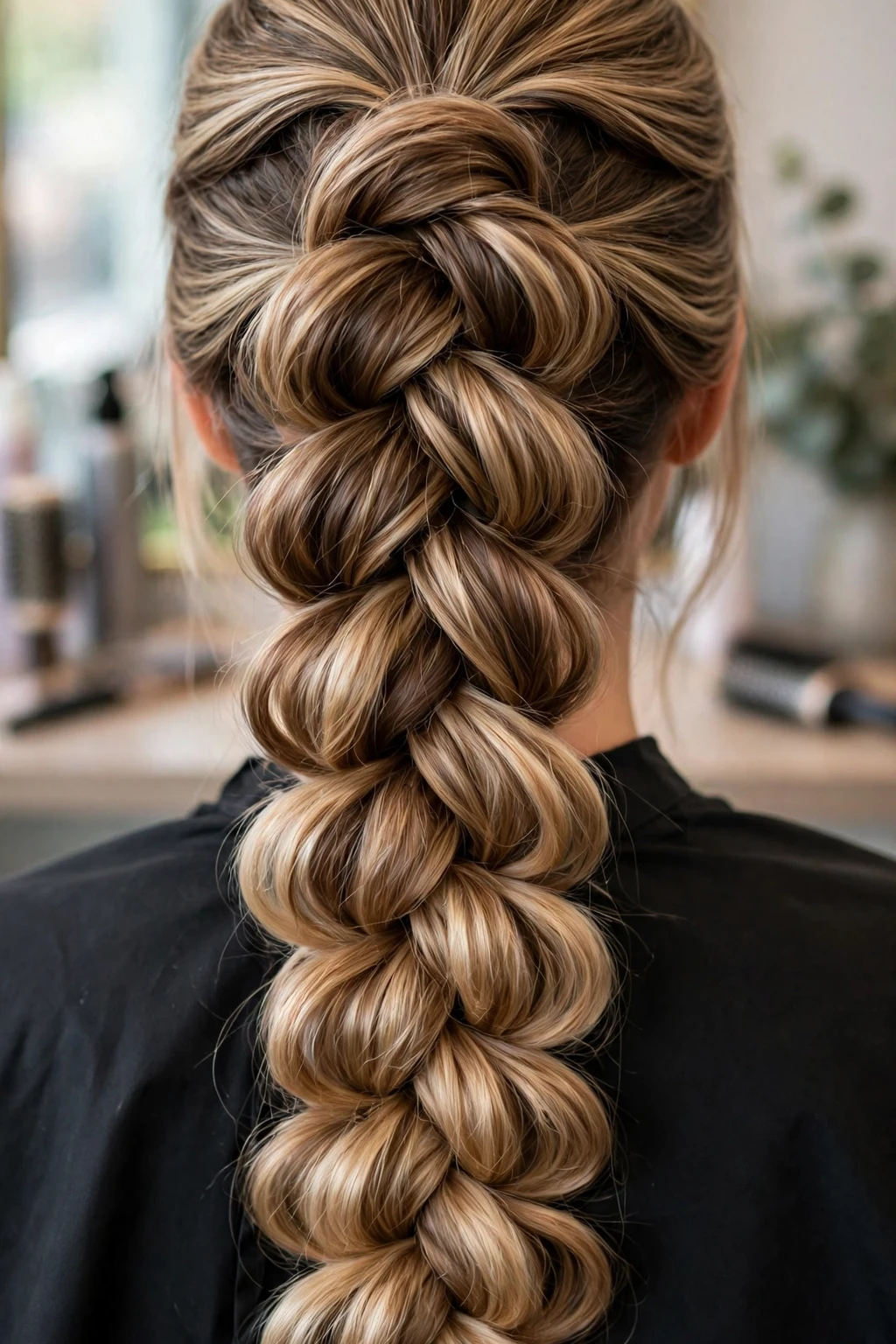 1. Bronde Pull-Through Dutch Braids