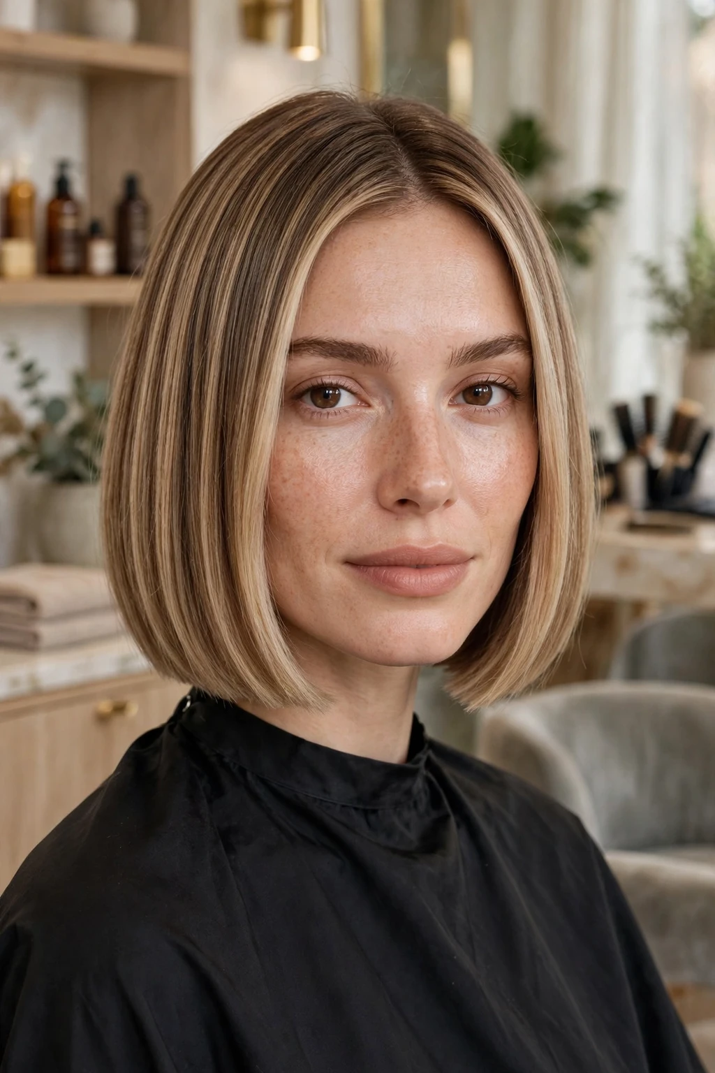 4. Blunt Bronde Bob