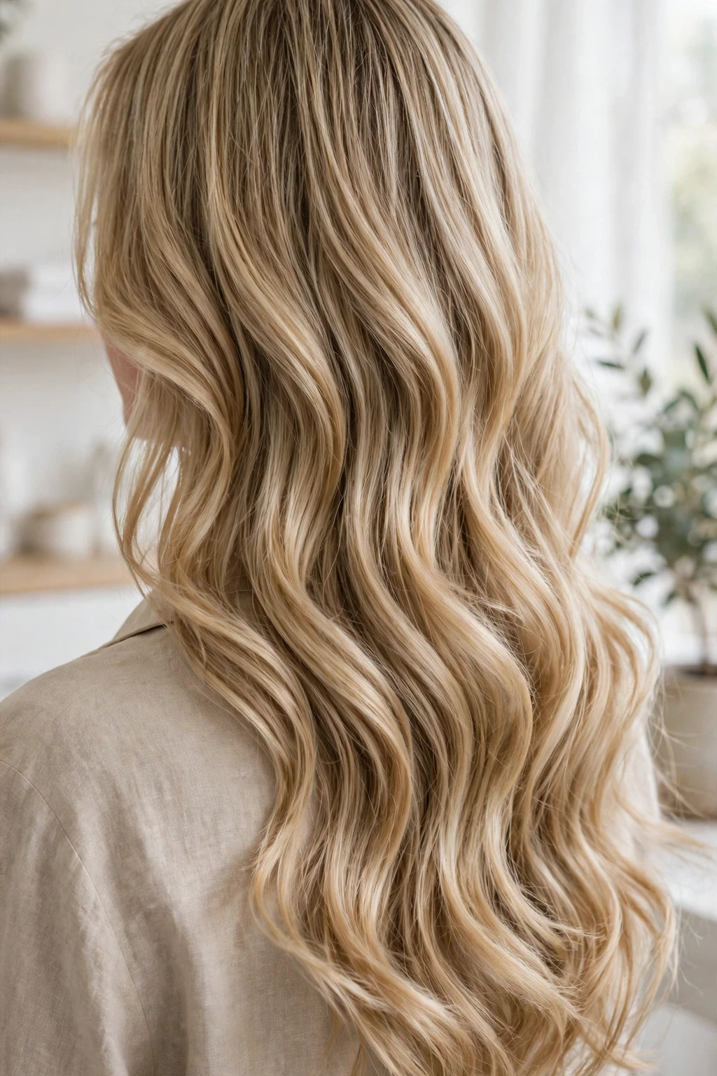 5. Long Wavy Blonde Layers
