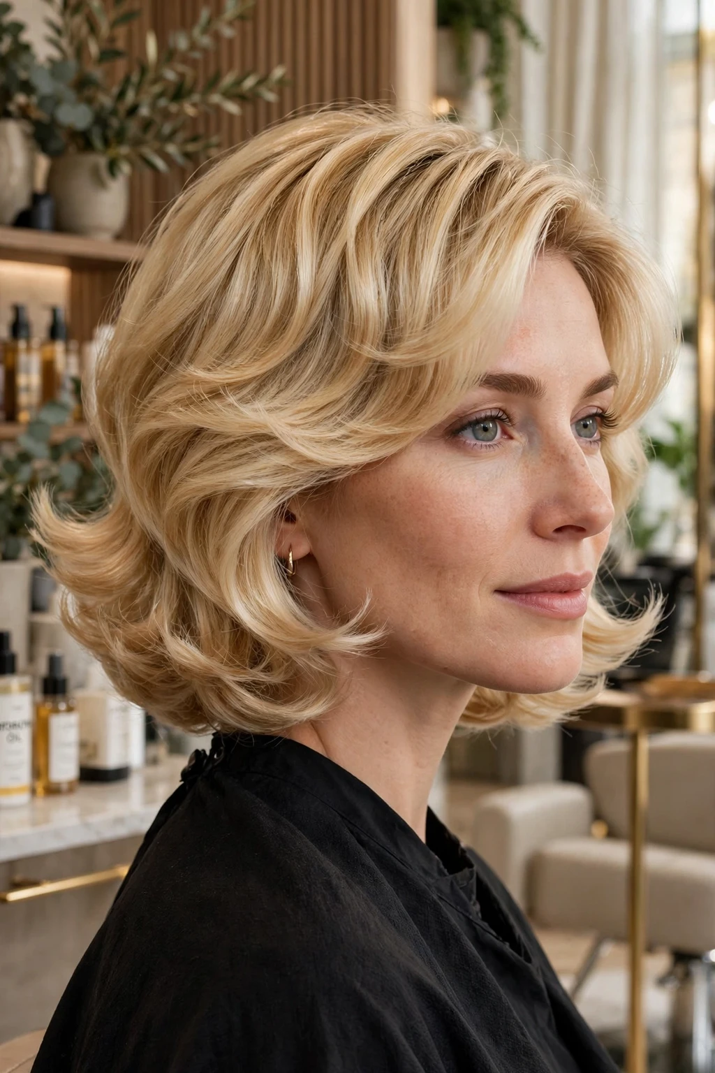 9. Blonde Kitty Cut