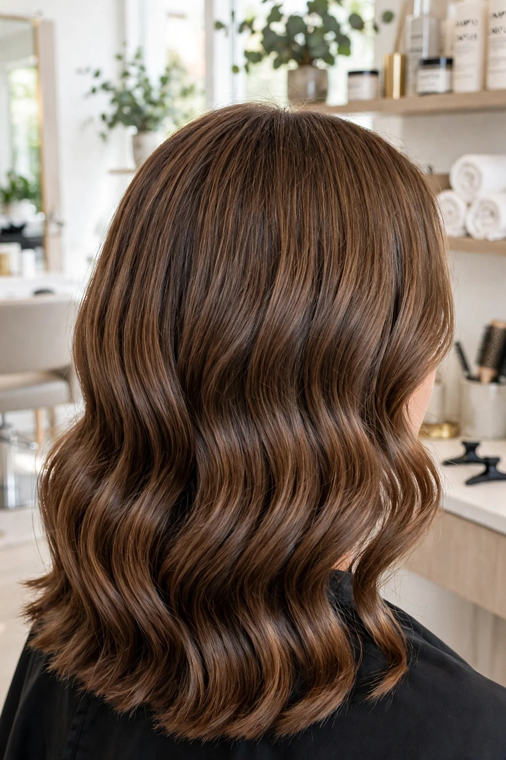 17. Fine Wavy Medium-Length Cut