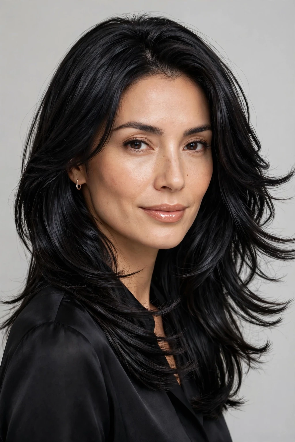 Mob Wife Hairstyles: 15 Chic Ideas to Try 7 5. Layered Mob Wife Look on Black Hair