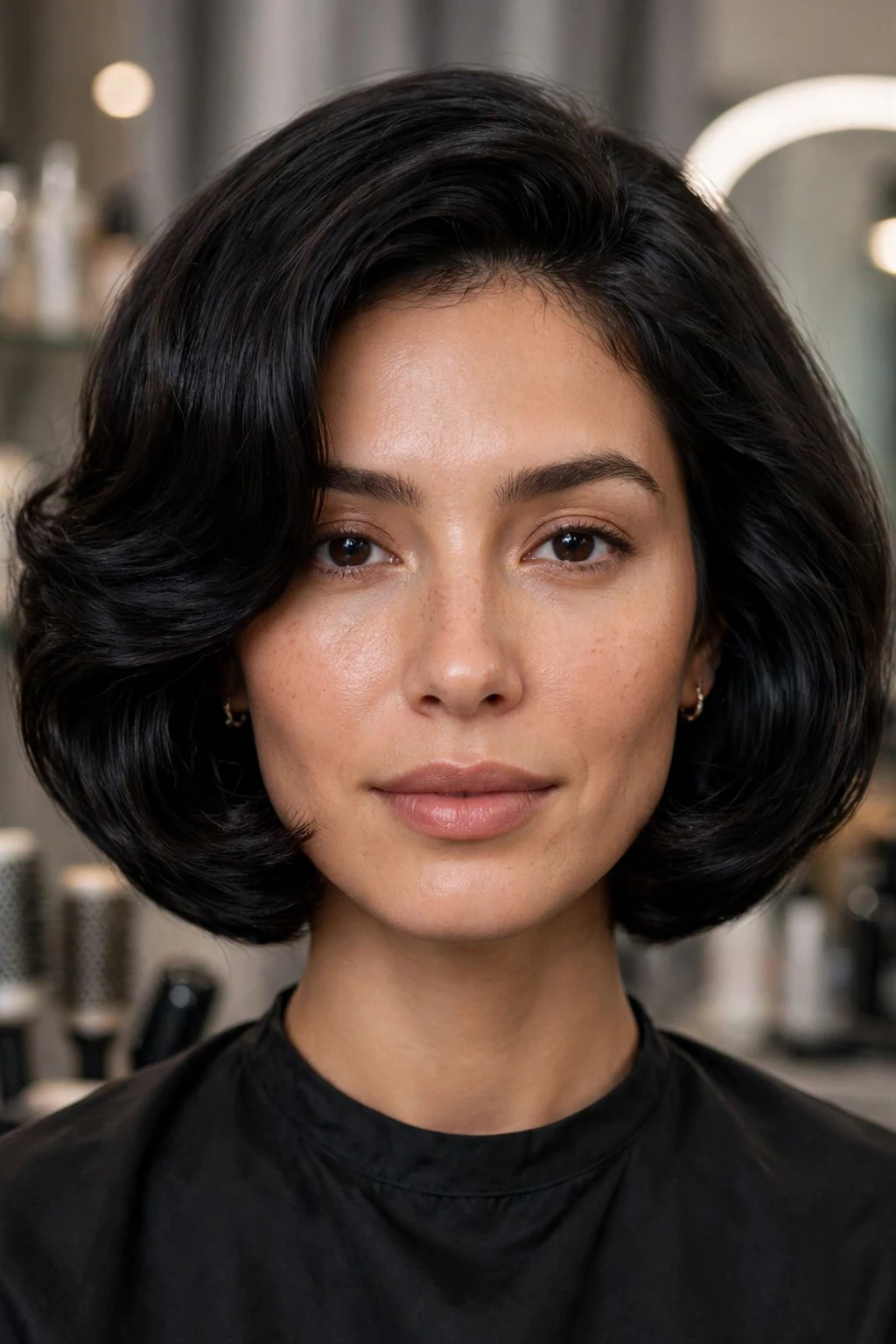 90s Hairstyles for Fine Hair: 15 Chic Ideas to Try 5 3. Black Wavy Plush Bob