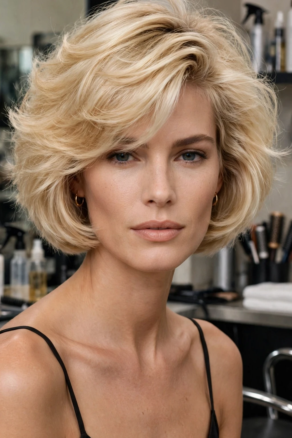 90s Hairstyles for Fine Hair: 15 Chic Ideas to Try 6 4. Blonde Fluffy Side-Swept Bob