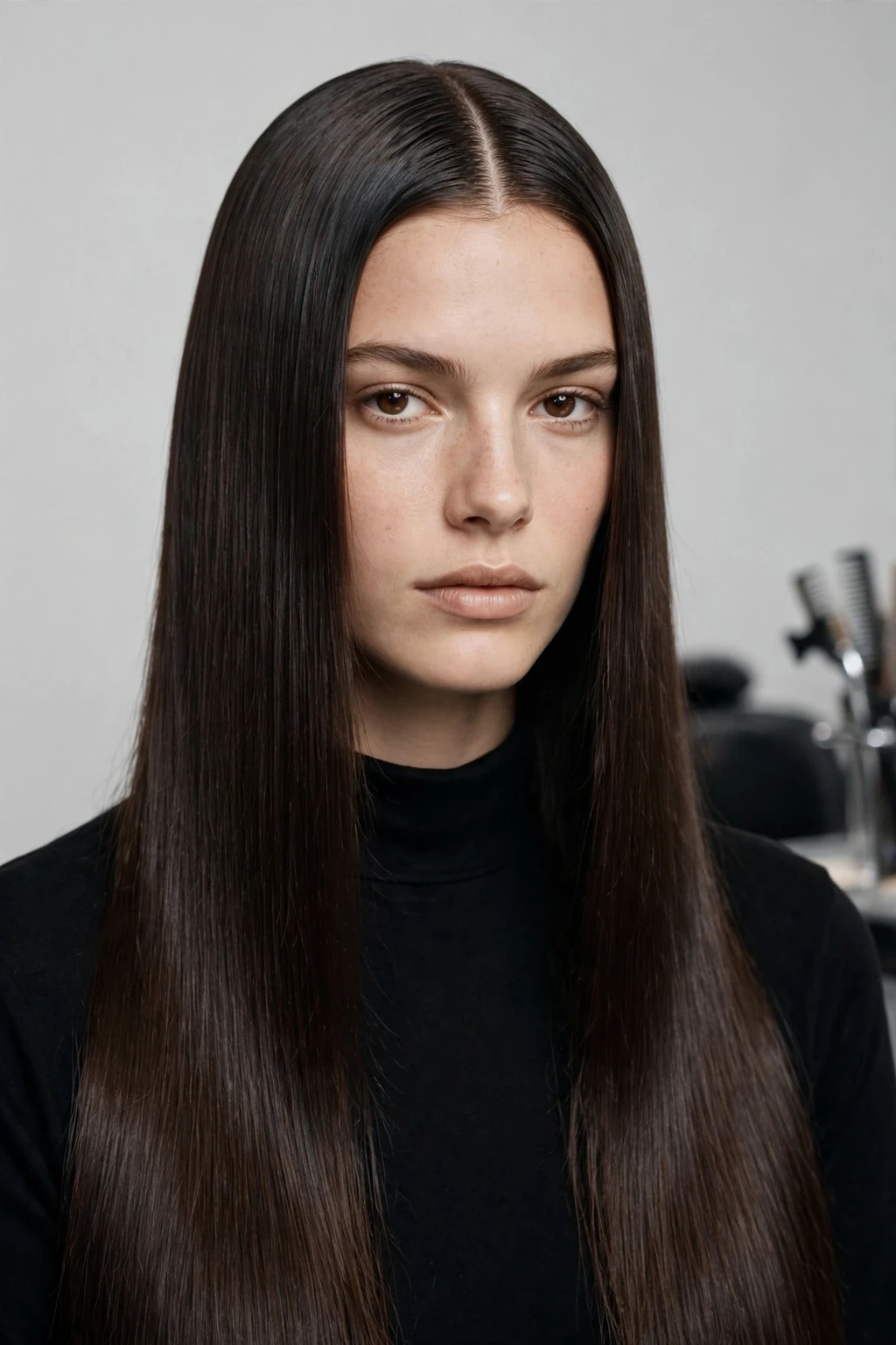90s Hairstyles for Fine Hair: 15 Chic Ideas to Try 7 5. Center-Parted Sleek Fine Hair