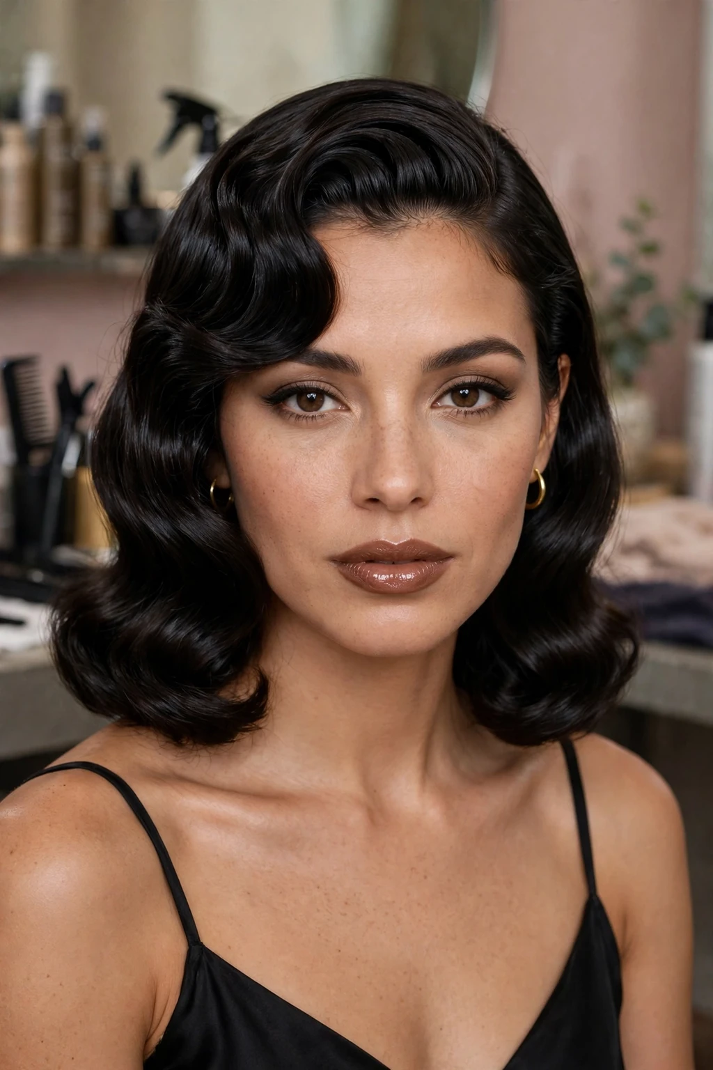 90s Hairstyles for Fine Hair: 15 Chic Ideas to Try 10 8. Finger Waves on Medium Hair