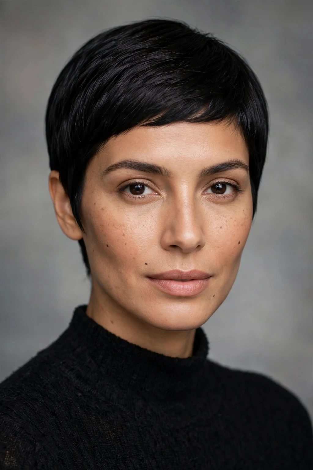 Very Short Hairstyles: 15 Chic Ideas to Try 17 15. Soft Black Straight Pixie