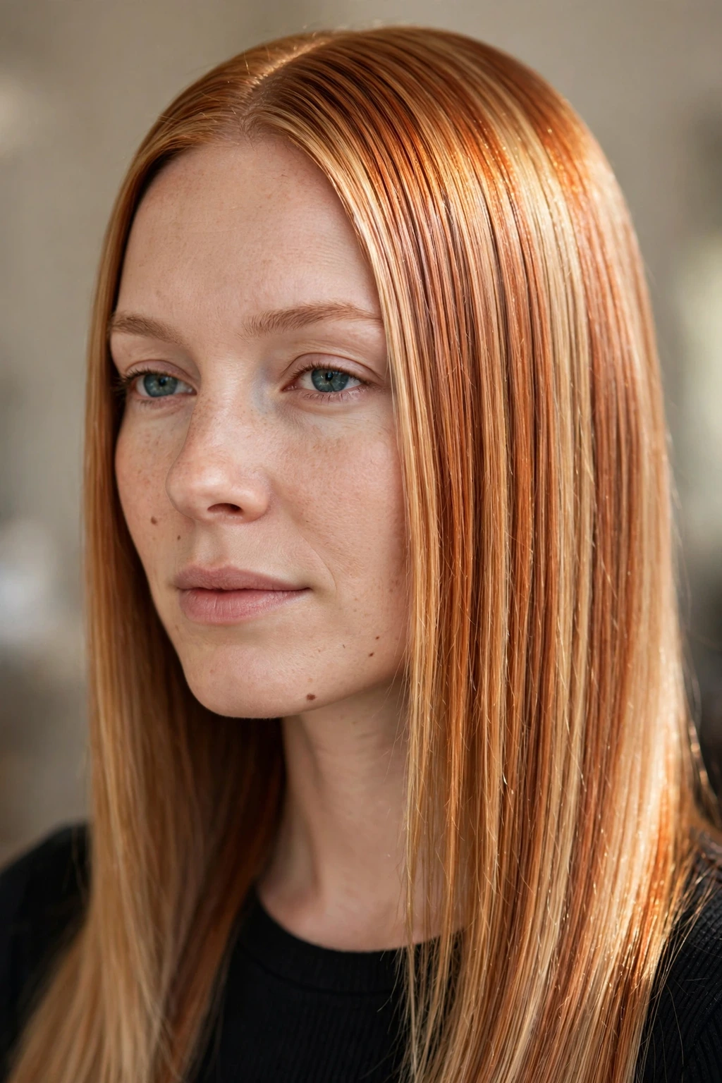 Spring Hair Color Trends: 25 Chic Ideas to Try 10 8. Blonde Copper Straight Hair
