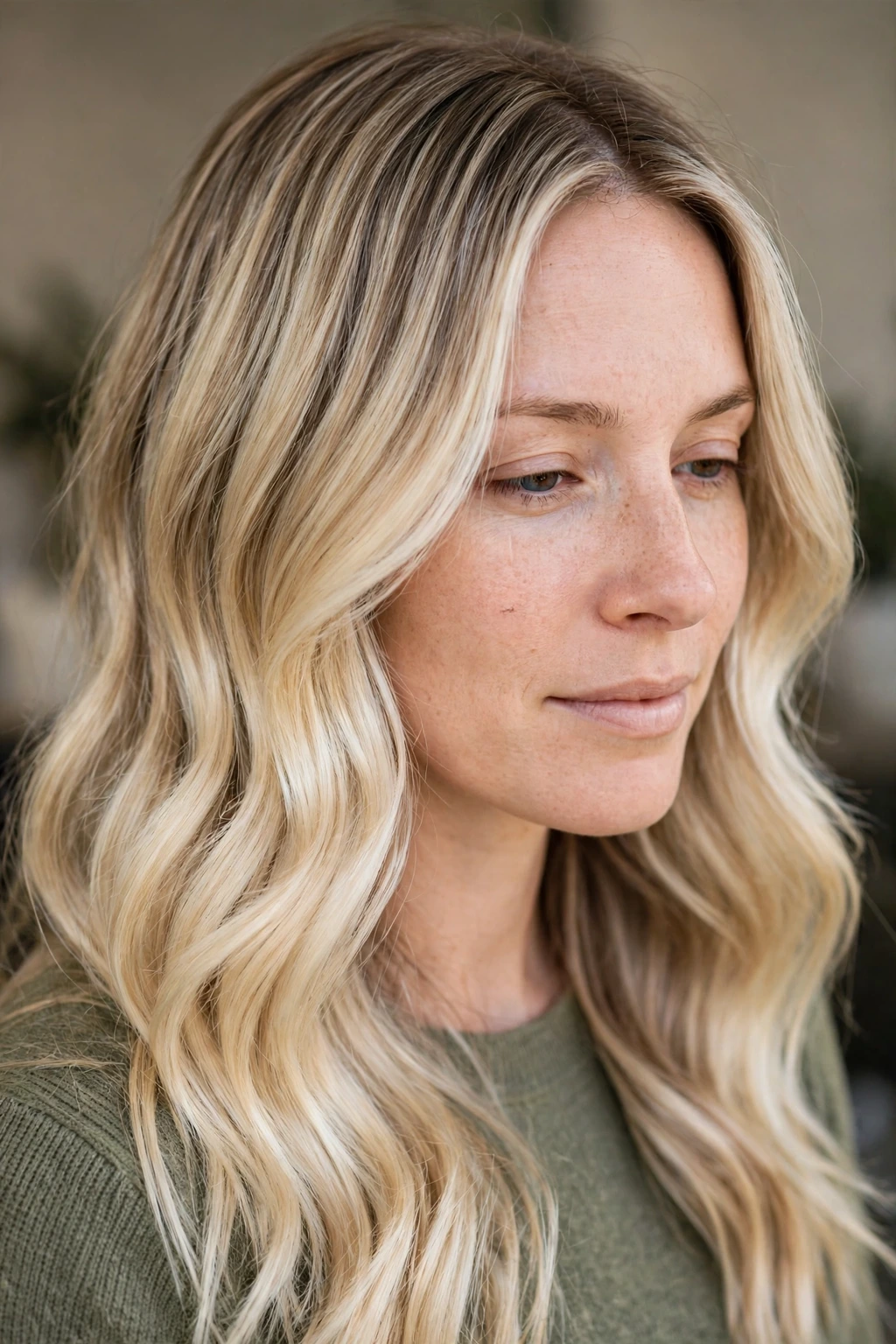 Spring Hair Color Trends: 25 Chic Ideas to Try 13 11. Blended Creamy Blonde Balayage