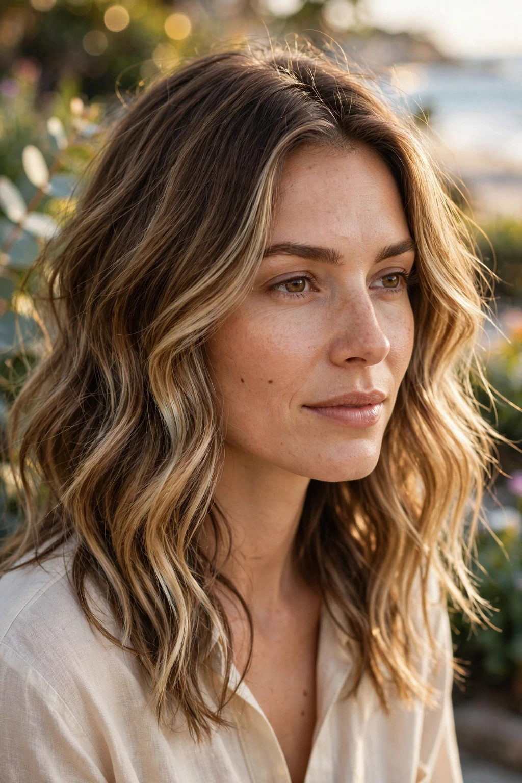 Spring Hair Color Trends: 25 Chic Ideas to Try 21 19. Bronde Balayage on Medium Wavy Hair