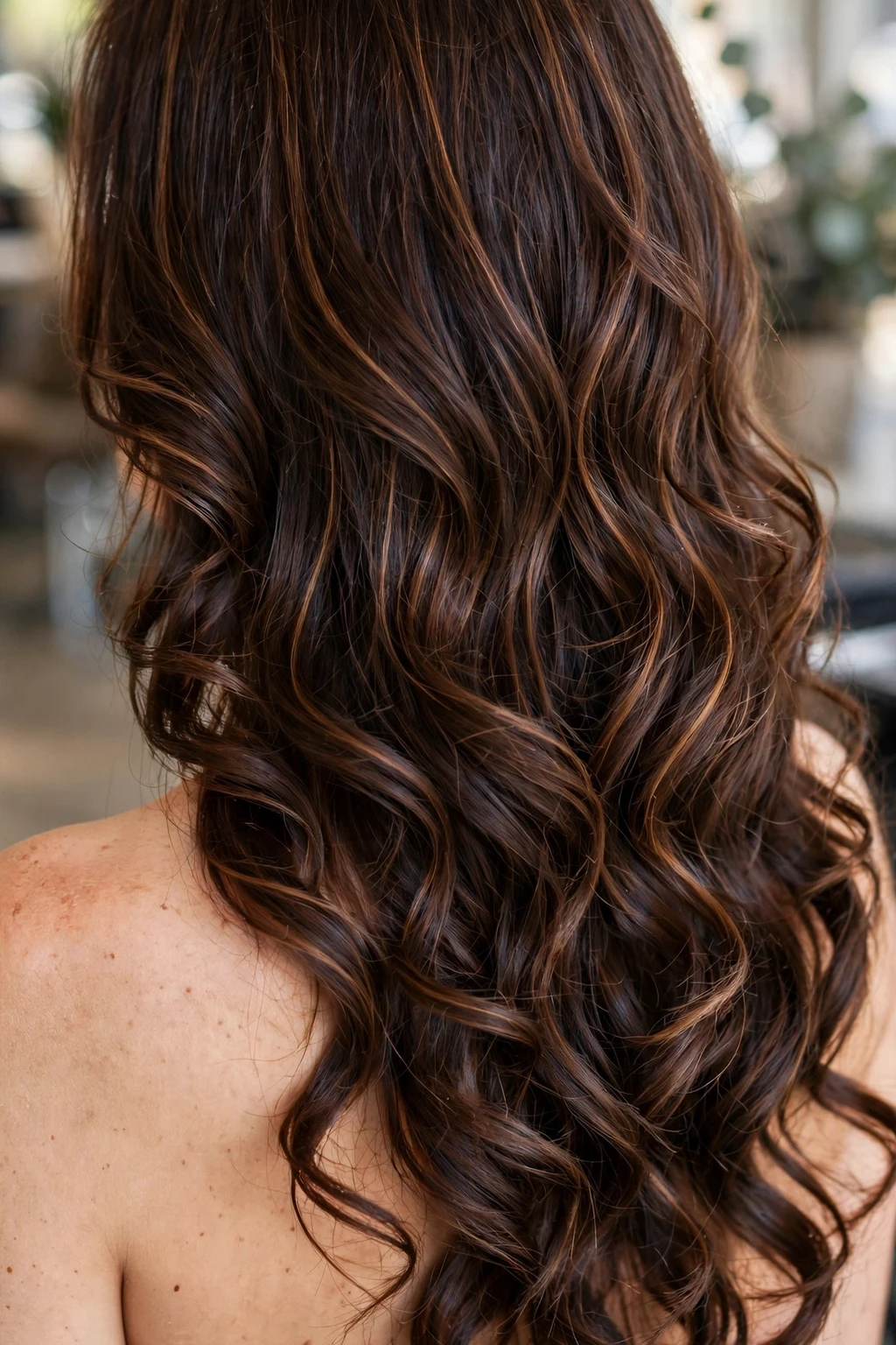 13. Chocolate Locks Kissed with Caramel Ribbons