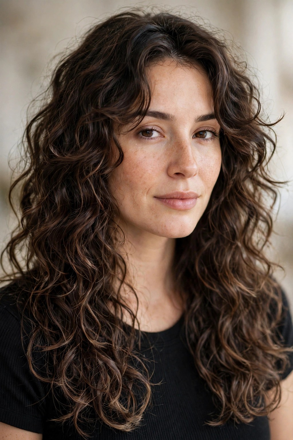 Razor-Cut Layered Curls