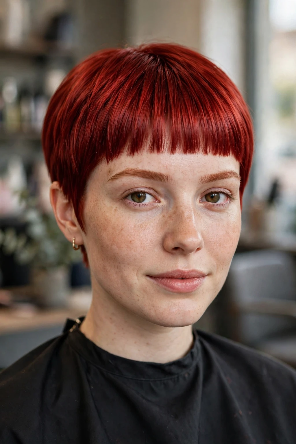 Cherry Bomb Hairstyles: 15 Chic Ideas to Try in 2026 3 1. Cherry Bomb Pixie with Bold Blunt Bangs