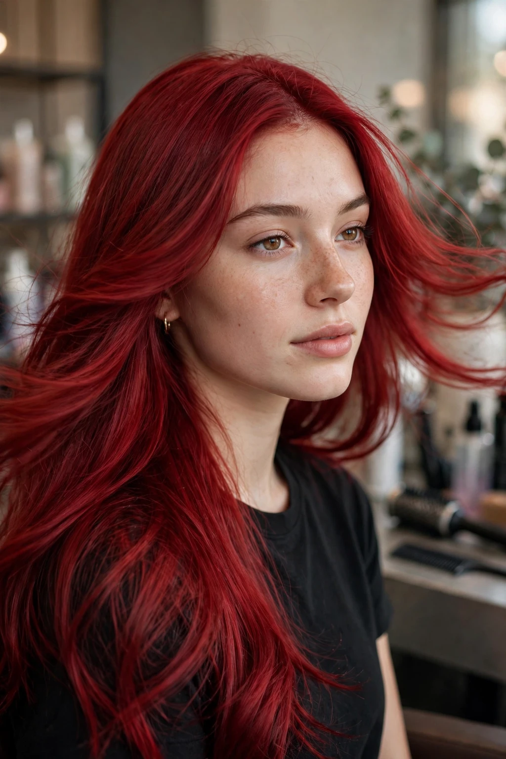 Cherry Bomb Hairstyles: 15 Chic Ideas to Try in 2026 9 7. All-Over Vibrant Cherry Red