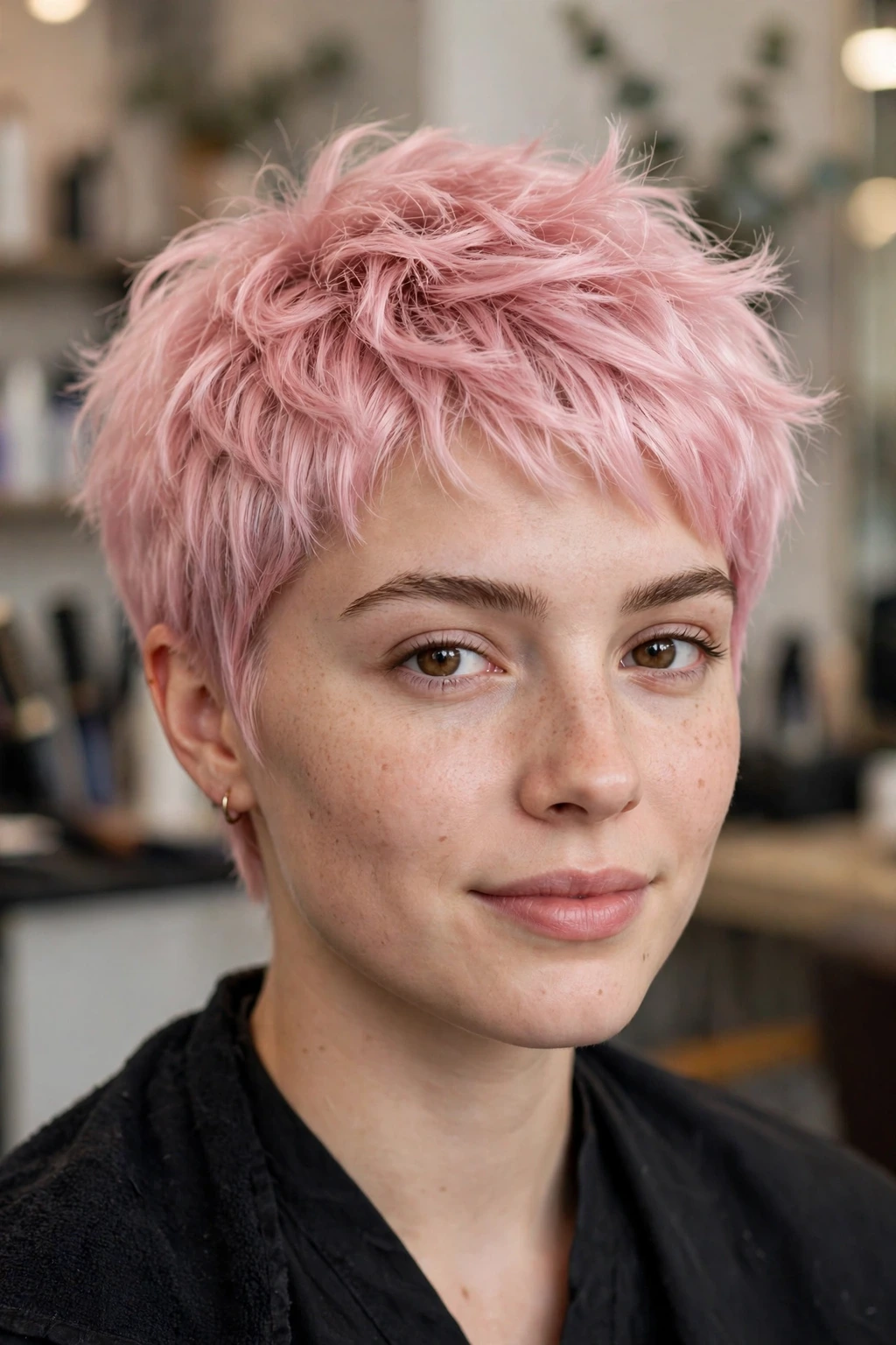 20 Unique Funny Hairstyles to Try in 2026 6 4. Cotton Candy Pixie: Sweet Meets Punk