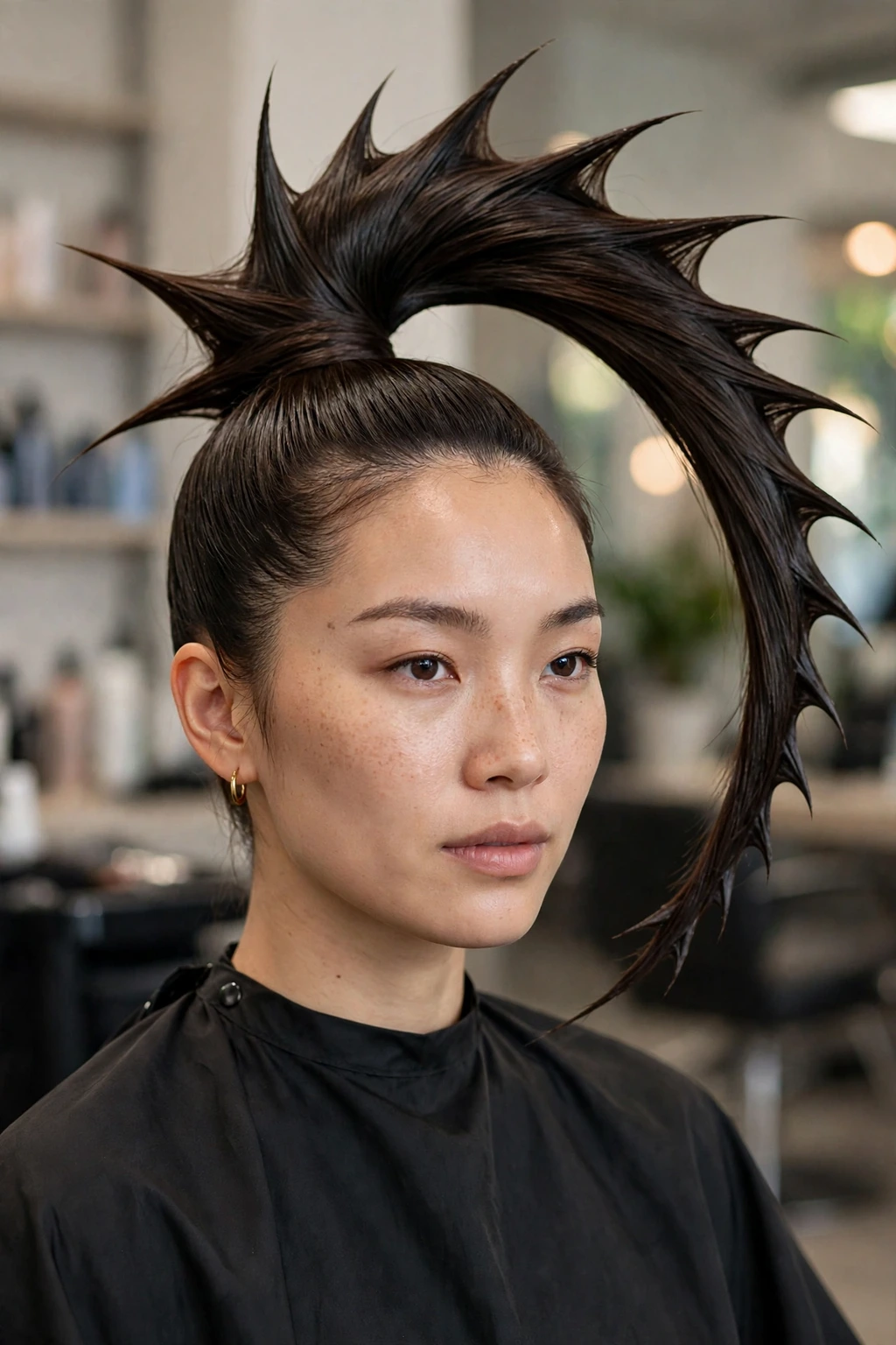 20 Unique Funny Hairstyles to Try in 2026 12 10. Dragon Ponytail: Sleek by Day, Fierce by Night