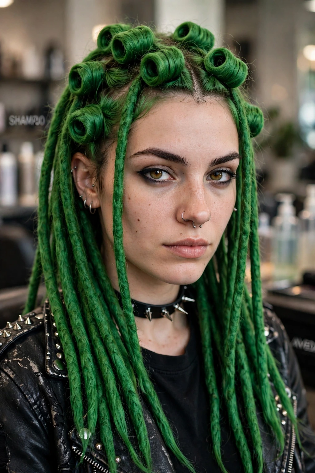 20 Unique Funny Hairstyles to Try in 2026 22 20. Grass Is Greener: Eco-Punk Green Dreads