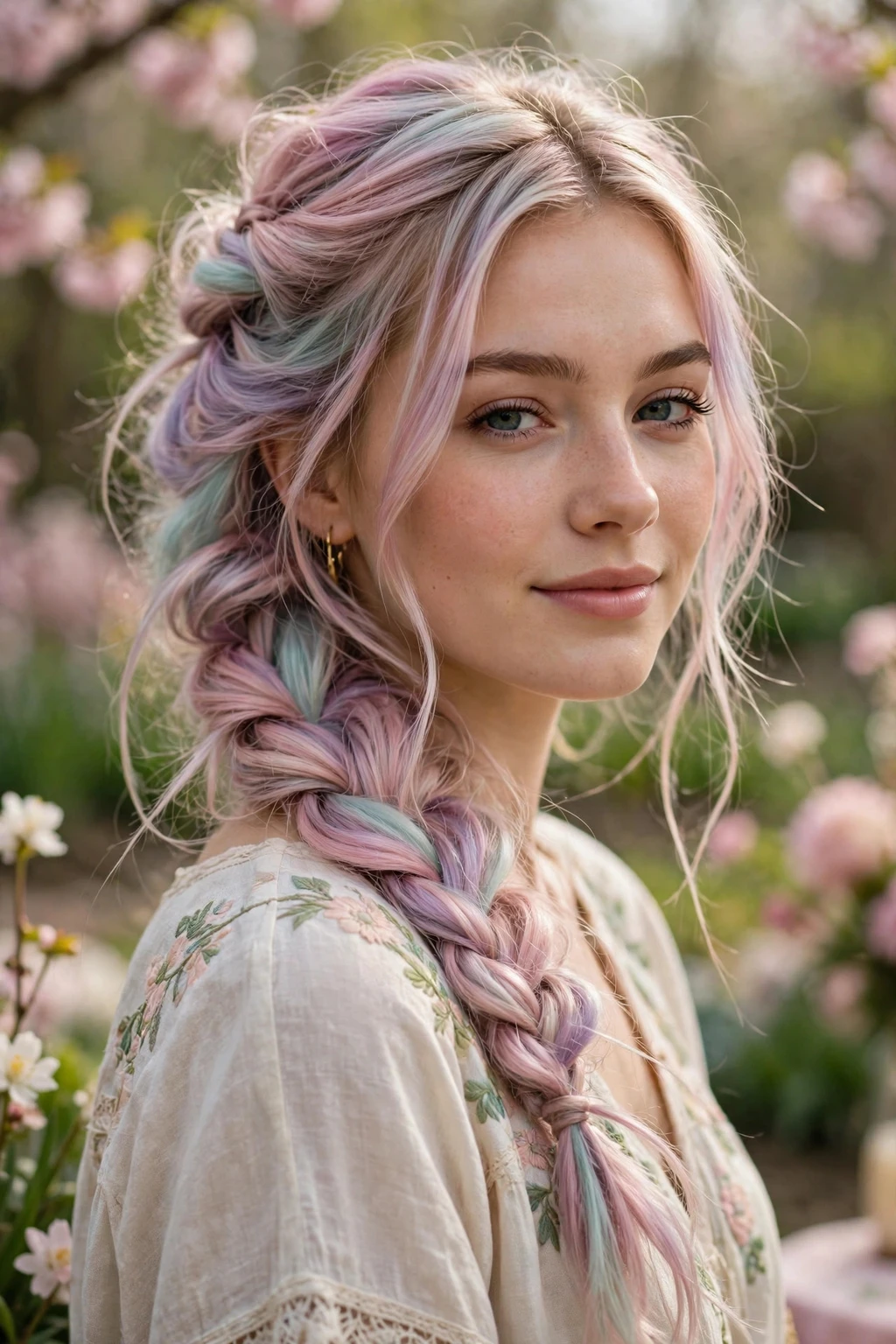 15 Beautiful Festive Easter Hairstyles to Try in 2026 7 5. Pastel Dutch Braid