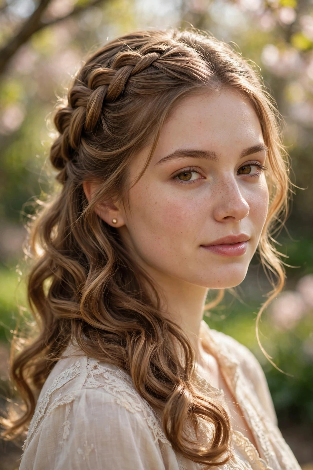 15 Beautiful Festive Easter Hairstyles to Try in 2026 9 7. Half-Up Fishtail Braid on Waves