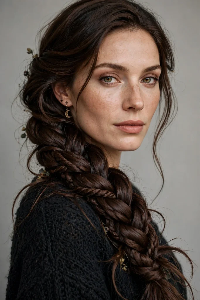 22 Halloween Hairstyles to Try in 2026 10 8. Witch's Broom Braid