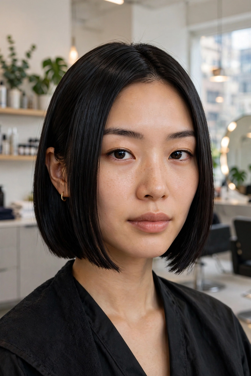 1. Glass-Blunt Ear Bob
