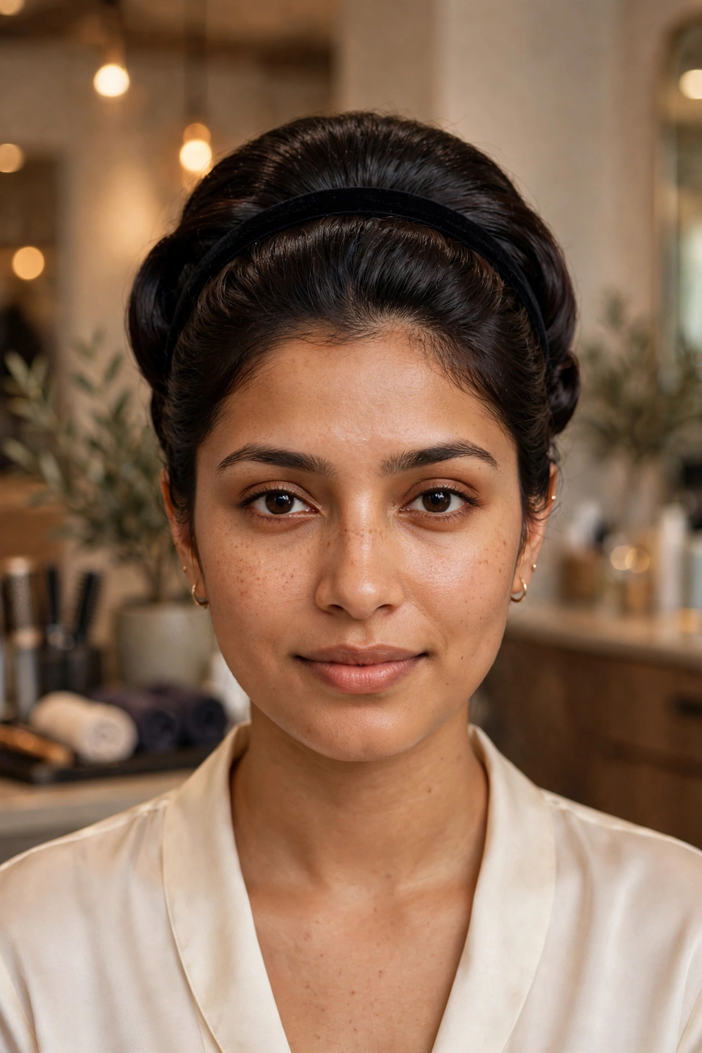 15 Tucked Hairstyles to Try in 2026 3 Hair tucked into a hairband updo