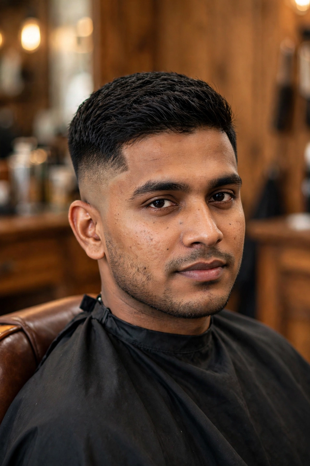 1. Crisp Low Temple Fade