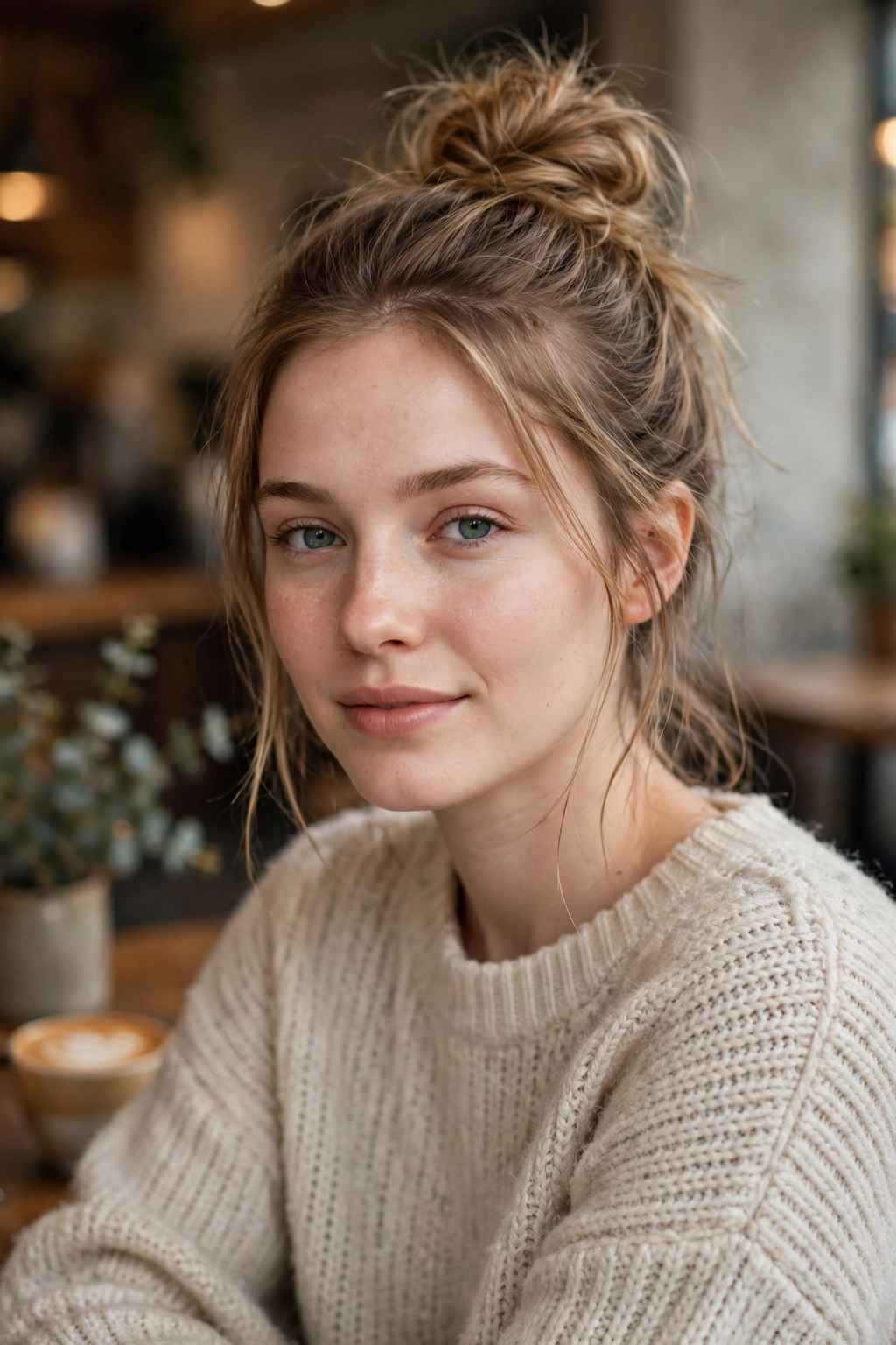 2. Lazy-Day Messy Top Knot