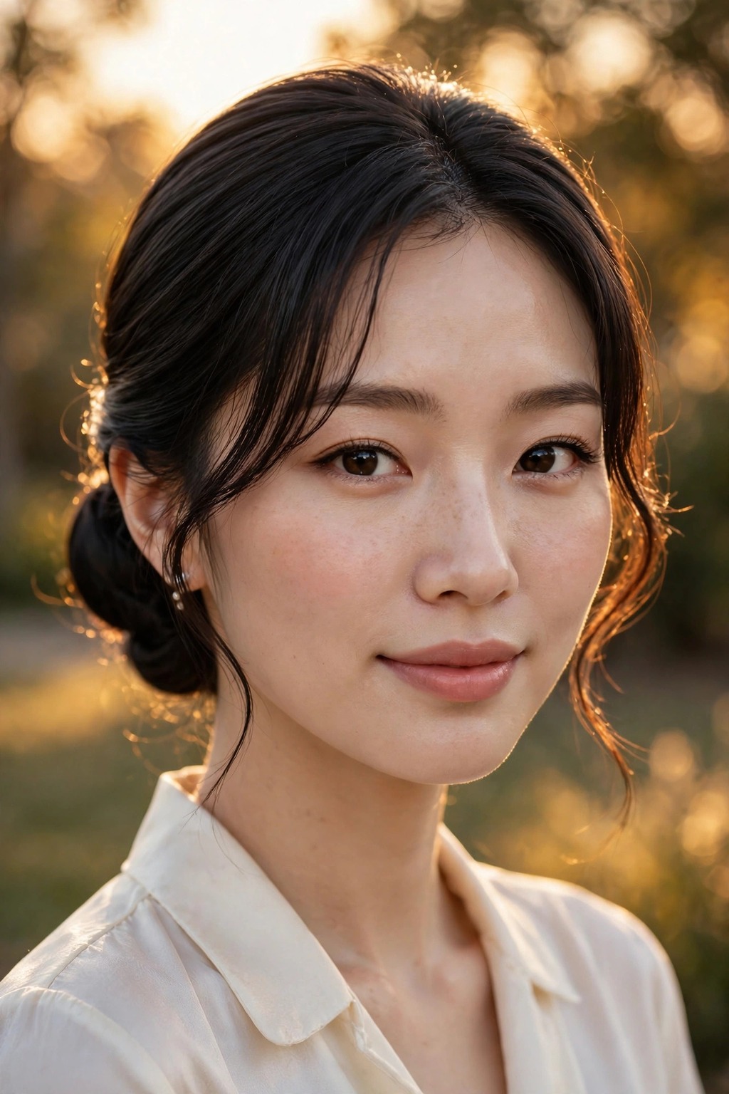 3. Elegant Low Wedding Bun