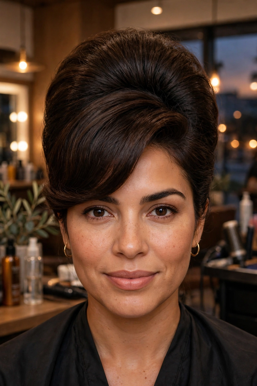 3. Side-Swept Beehive