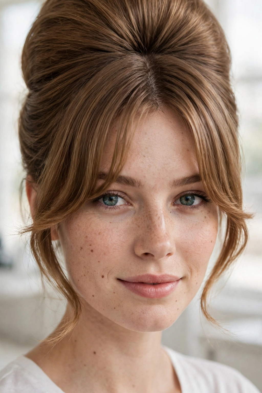4. Beehive With Curtain Fringe