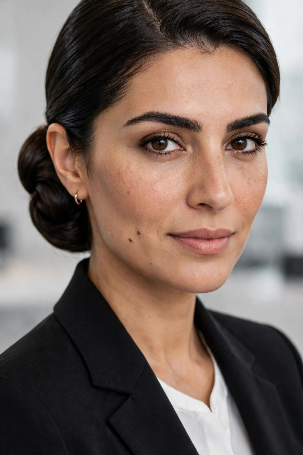 5. Polished Office Chignon