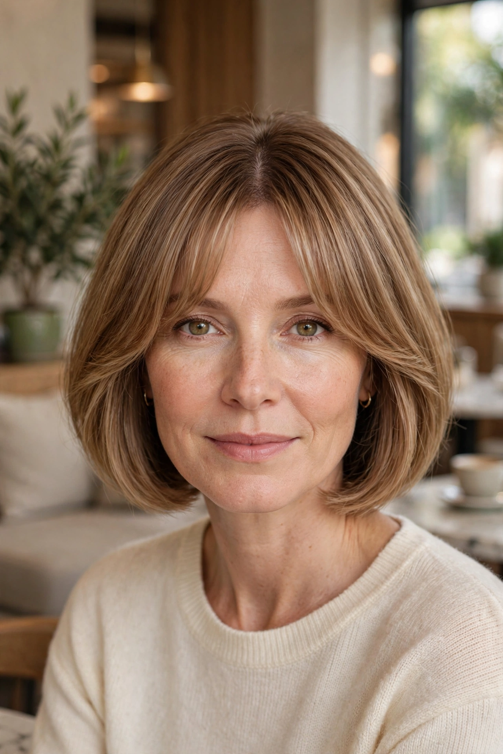 20 Fluffy Bob Haircuts to Try in 2026 8 6. Feathered Curtain Bang Fluffy Bob