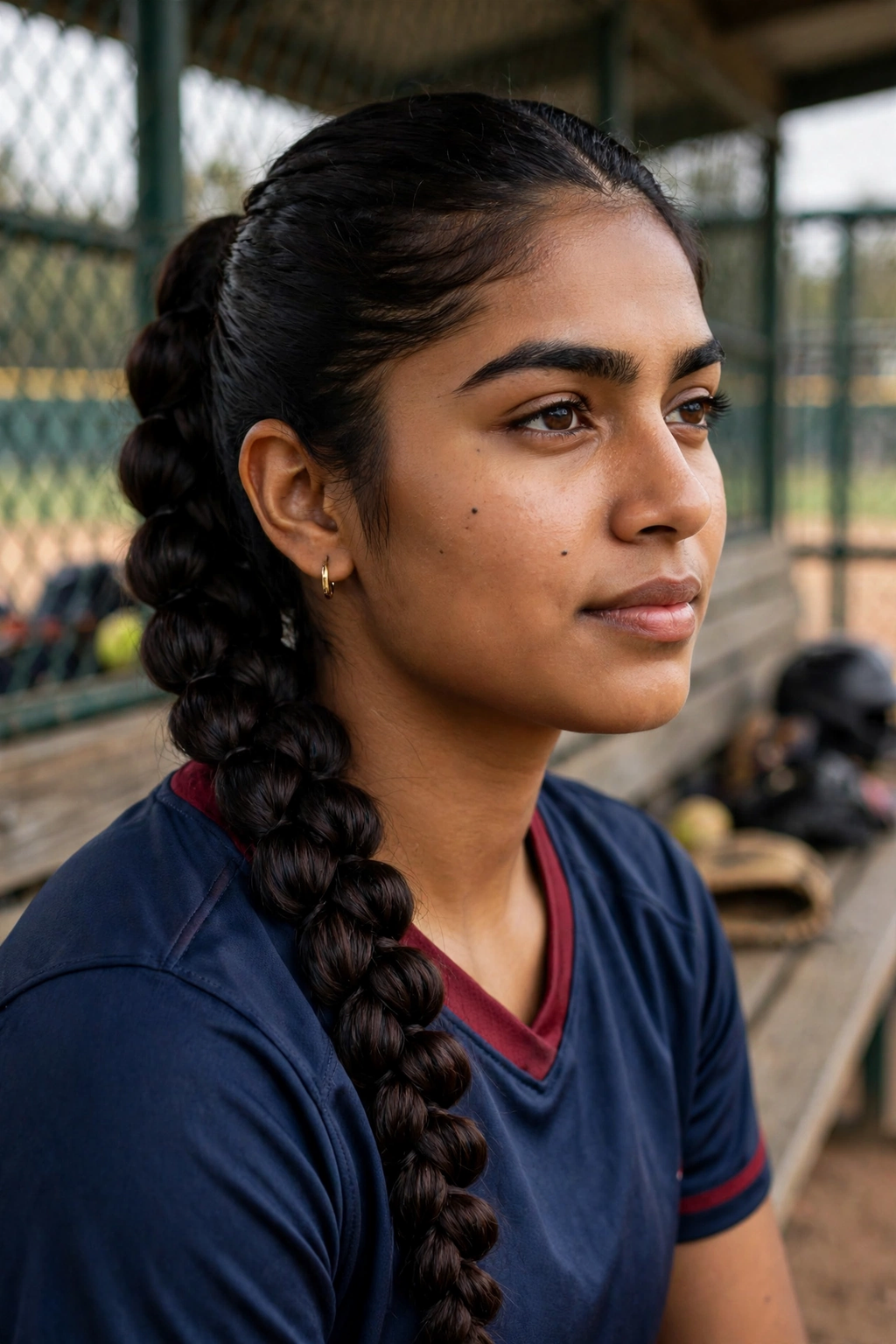 15 Softball Hairstyles to Try in 2026 8 6. Pull-Through French Braid