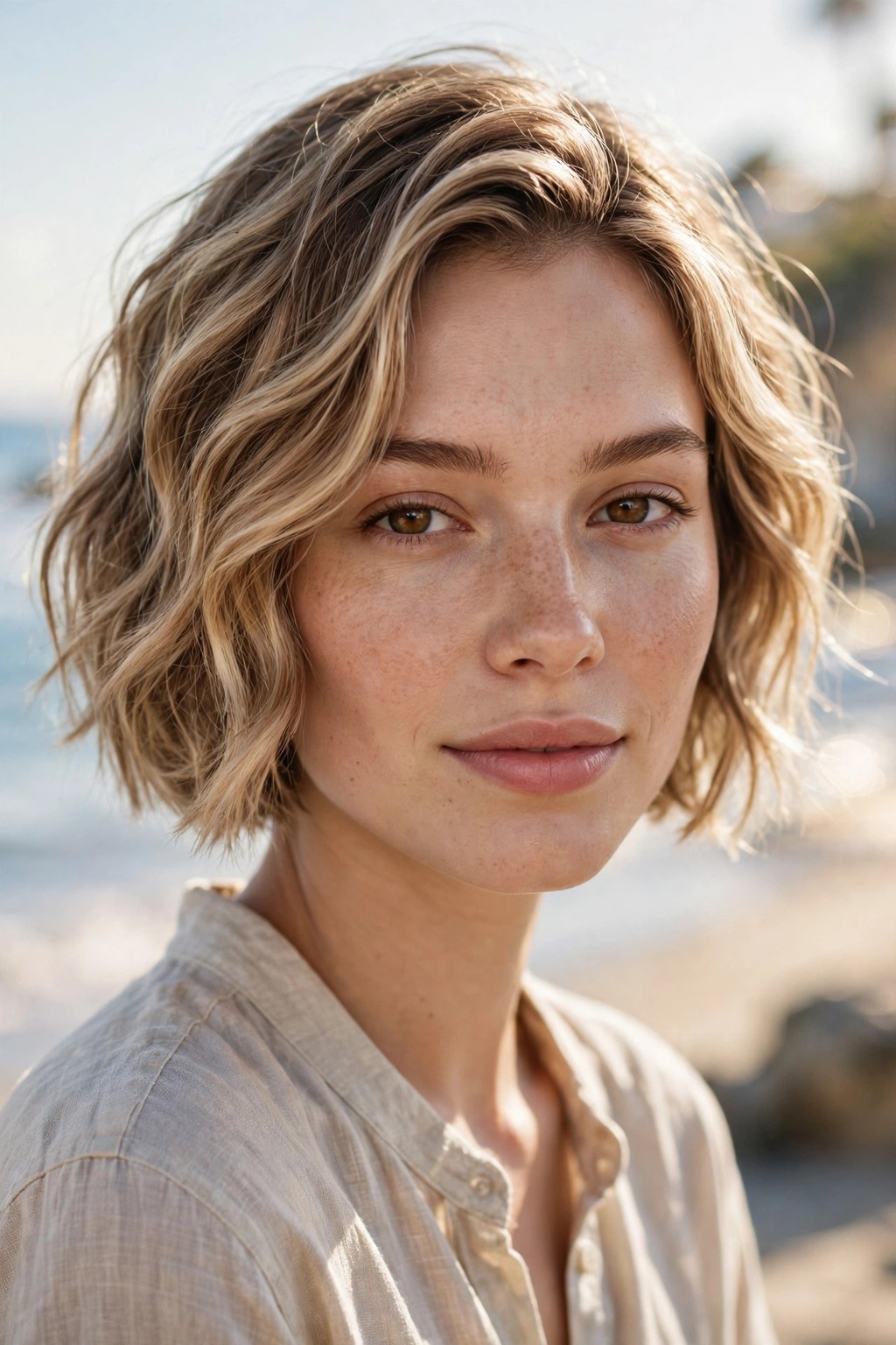 7. Jaw-Length Wavy Bob