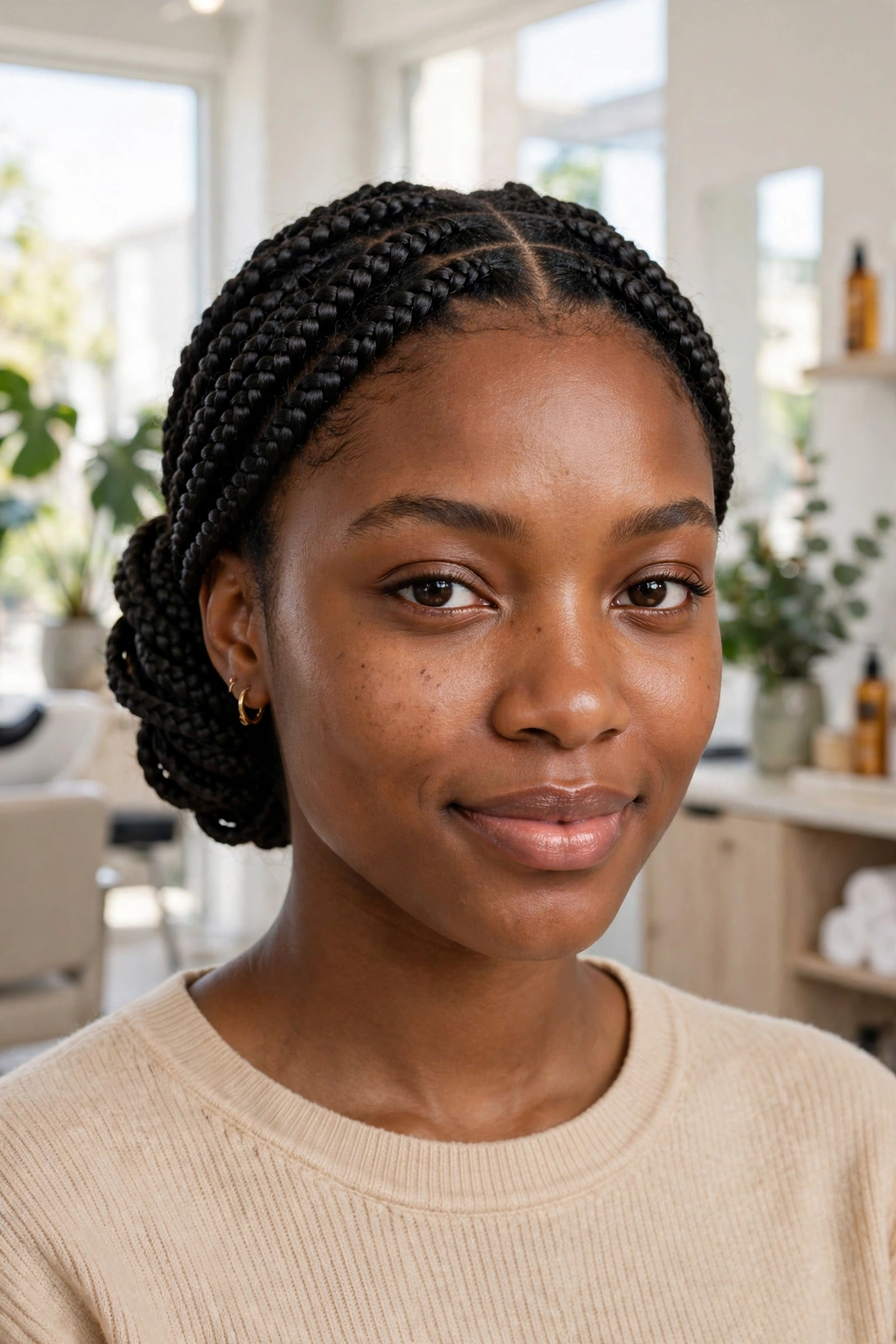 15 Tucked Hairstyles to Try in 2026 9 Tucked box braids updo