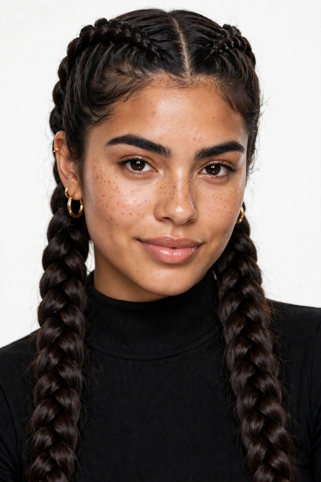 7. Starry Jeweled Pigtails