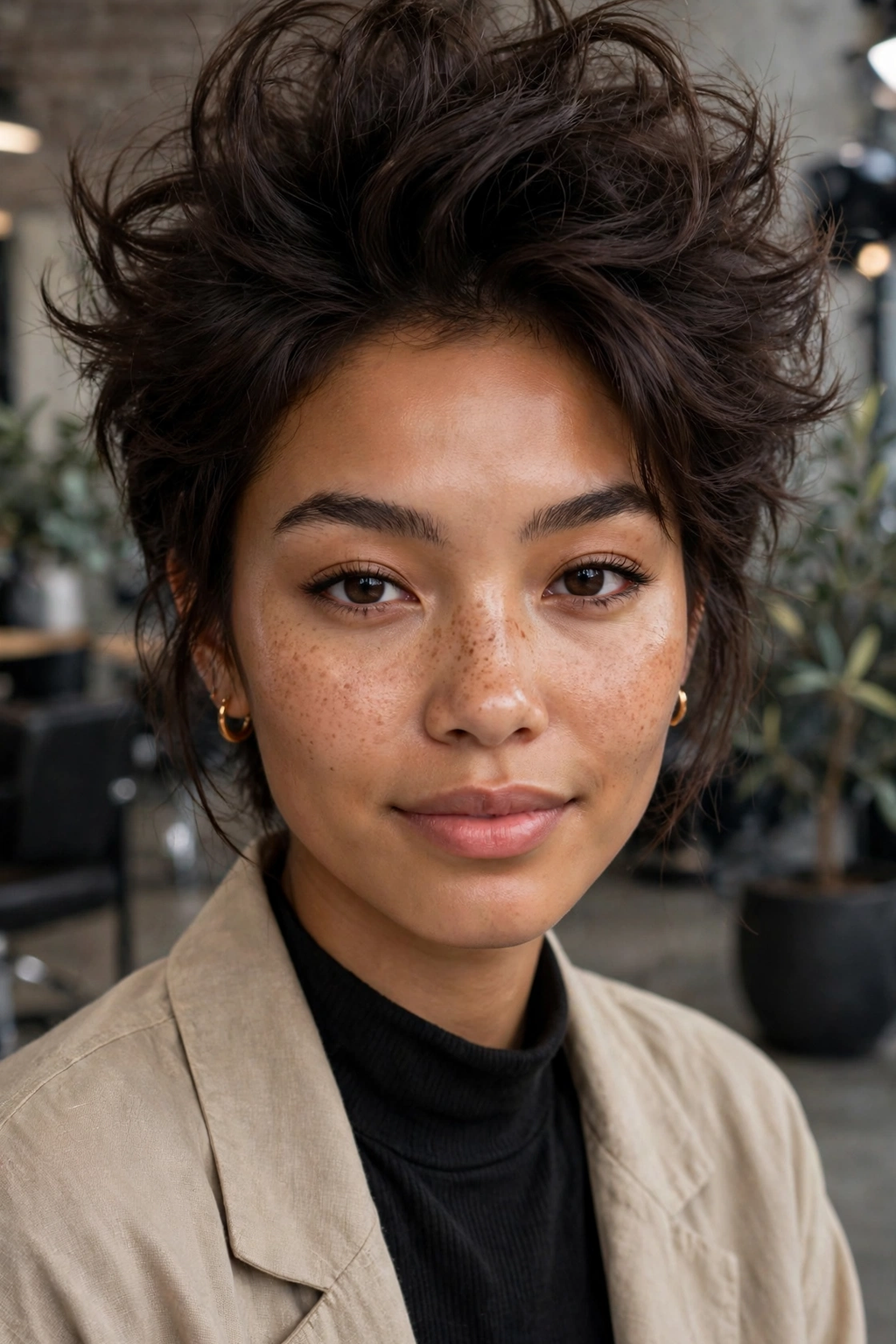 8. Textured Tousled Beehive