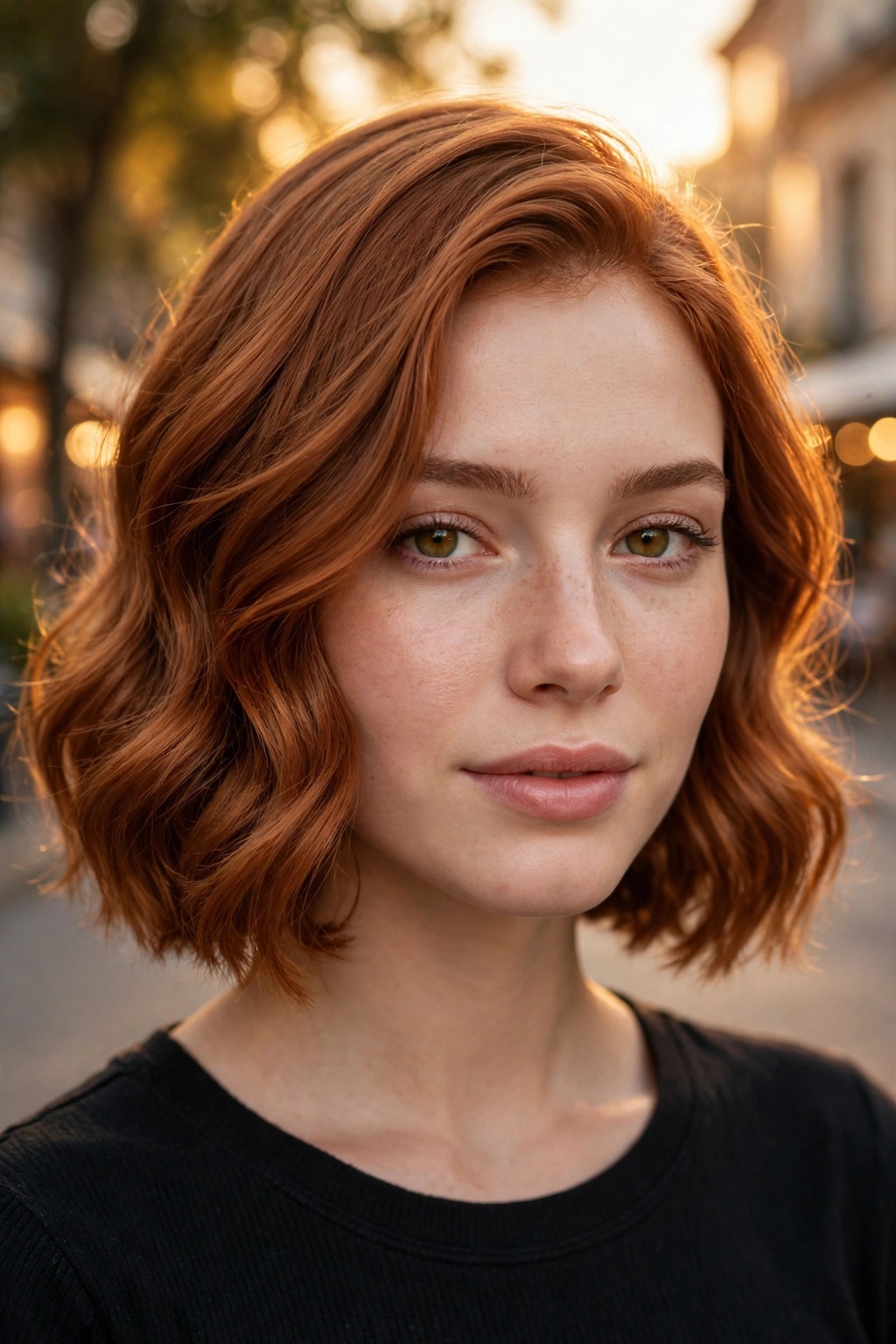 8. Neck-Length Wavy Bob